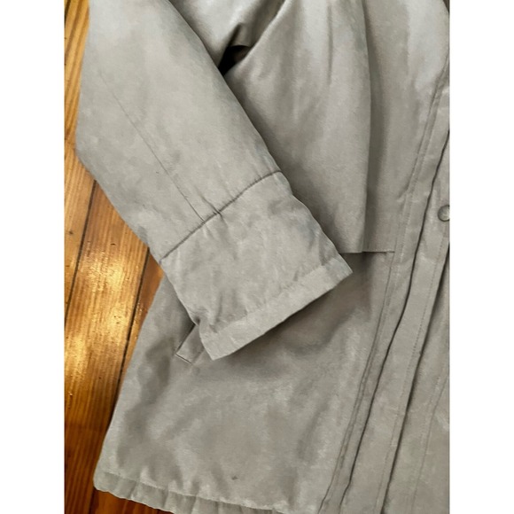 Bernardo Coat Size Med Beige Drawstring Waist Pockets Women - Picture 6 of 10